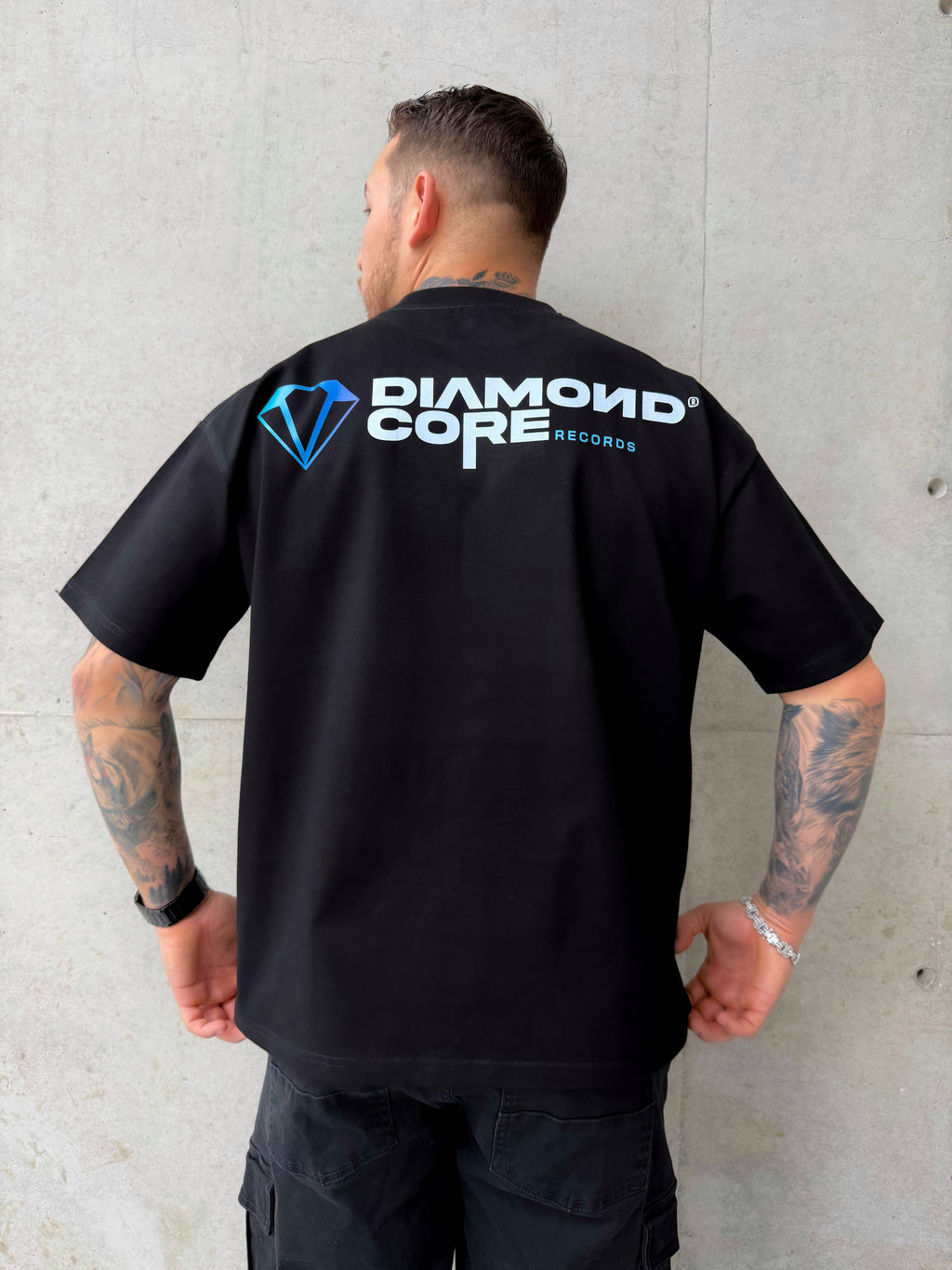 Playera DIAMONDCORE RECORDS Negra 305g