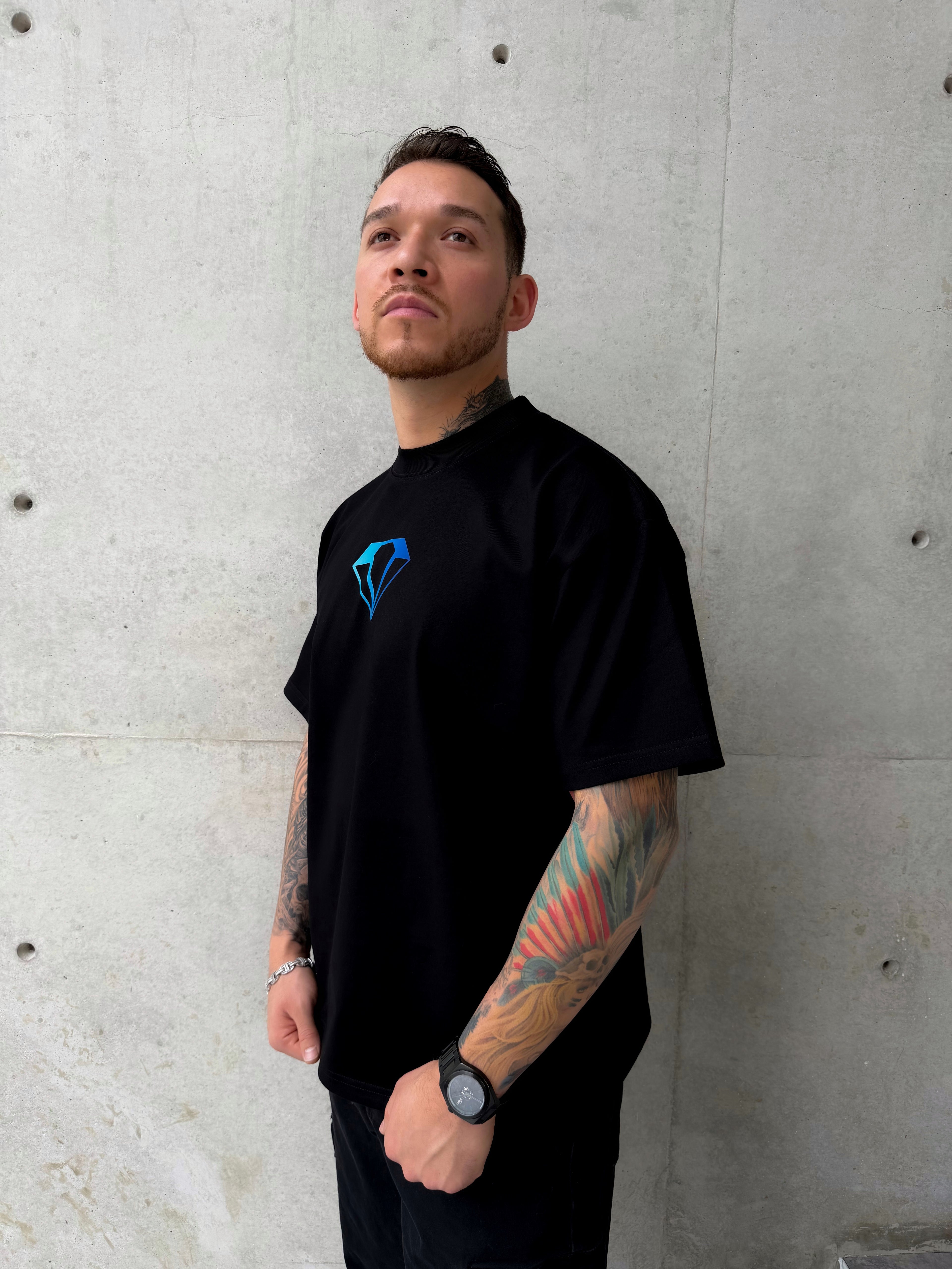 Playera DIAMONDCORE RECORDS Negra 305g