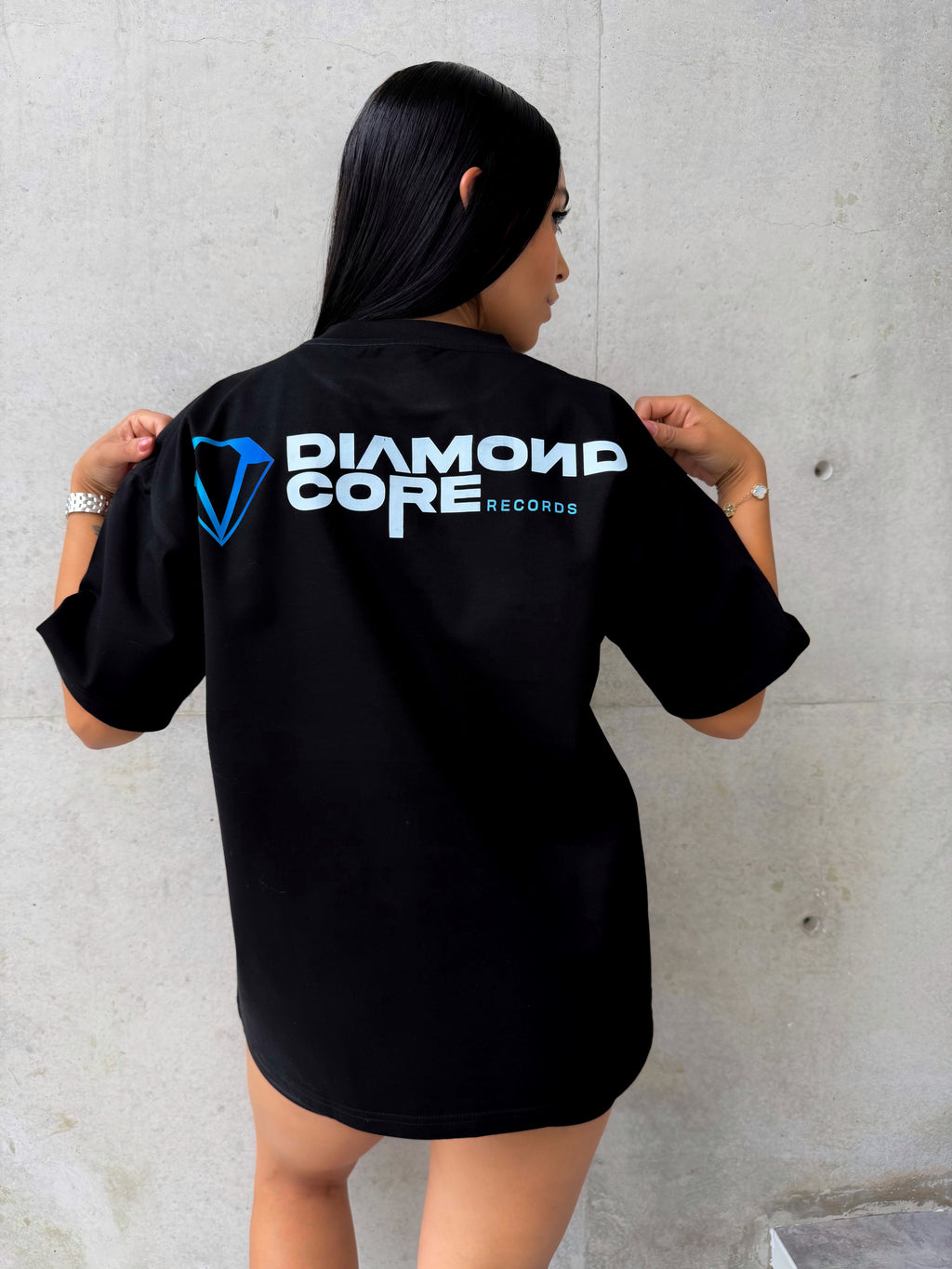 Playera DIAMONDCORE RECORDS Negra 305g