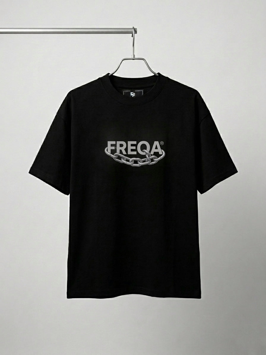 Playera Chains FE Negra 305g