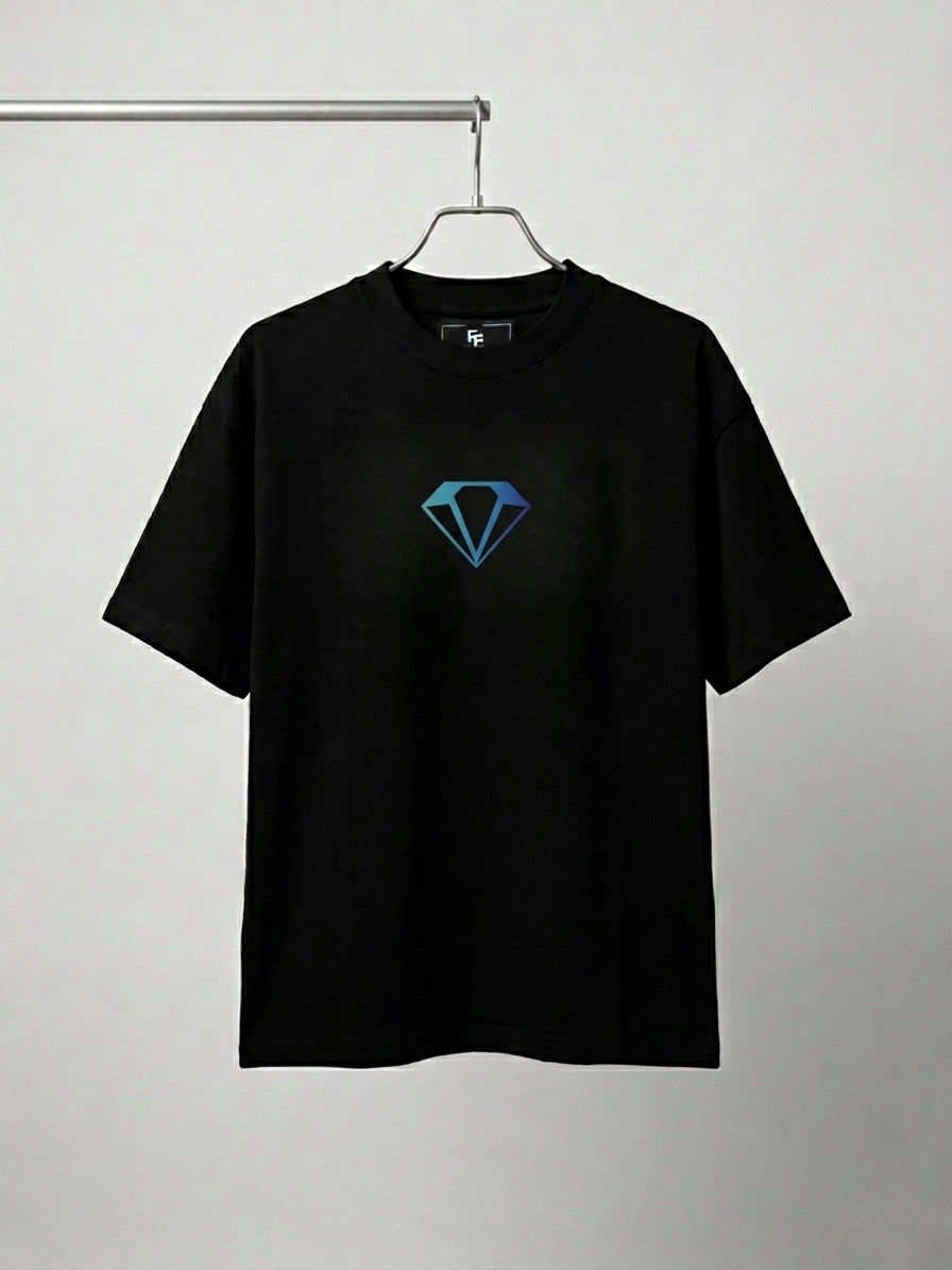 Playera DIAMONDCORE RECORDS Negra 305g
