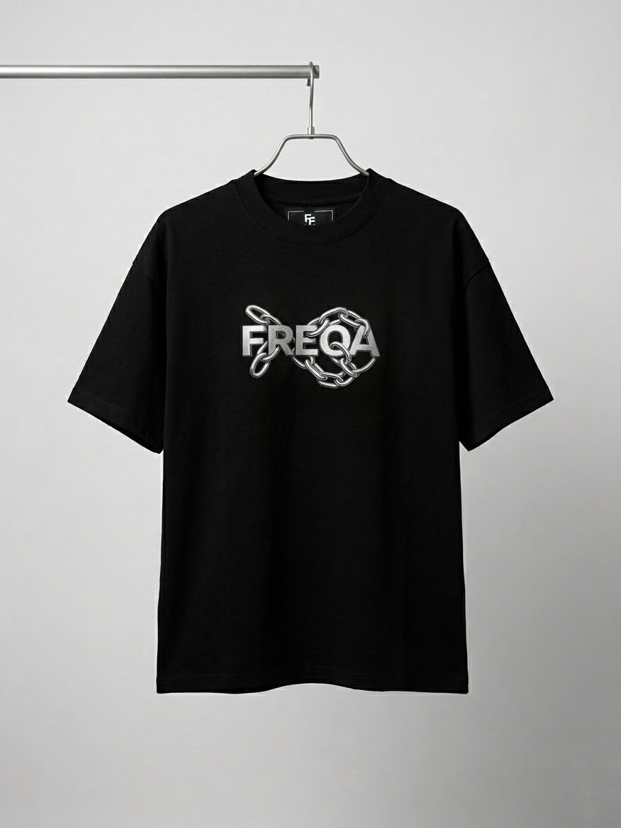 Playera Chains X Negra 305g